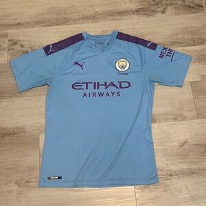 Official 2019/2020 Manchester City 125 Year Anniversary Home Jersey